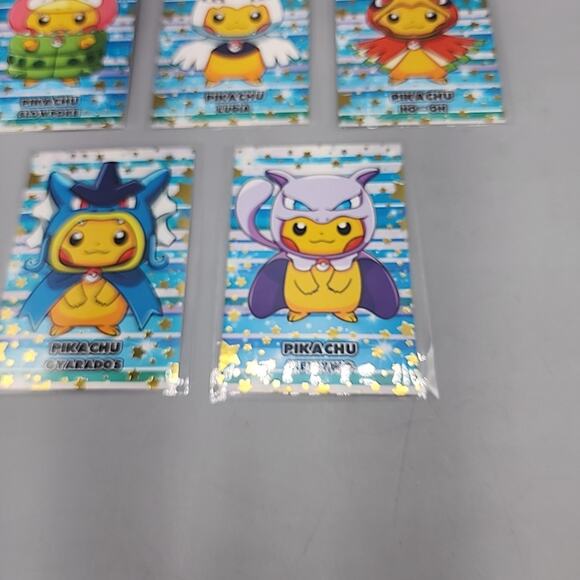 Poncho Pikachu Slowpoke Lugia Ho-Oh Gyrados Mewtwo Card Database Merry Christmas - Picture 6 of 12